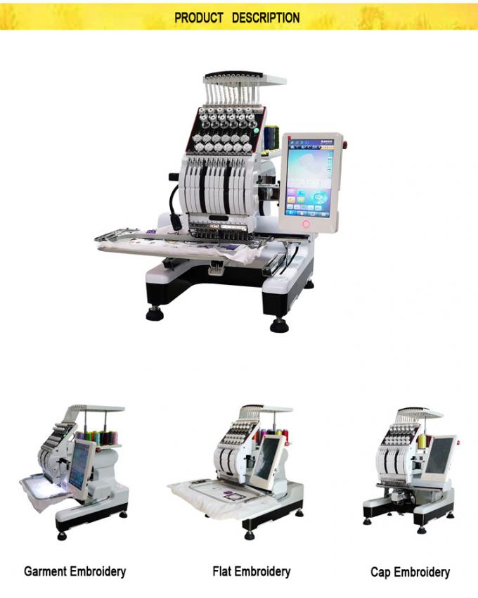 1201 τύπος Zsk Cnc ακρίβειας - 1 αυτοματοποιημένη κεφάλι ψηφιακή αξία μηχανών κεντητικής της κουρτίνας που σχηματίζει τούφες το σχέδιο γυναικείων κοστουμιών Saree